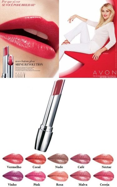 Batom Gloss Avon Shine Revolution - Avon - PATOS COSMÉTICOS